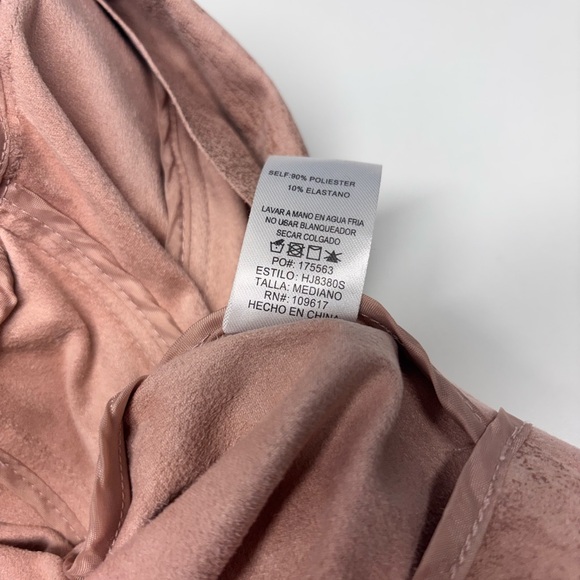 Shinestar Soft Moto Jacket Blush size Medium - Picture 5 of 6